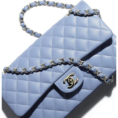 blue chanel hand purse|light blue Chanel purse.